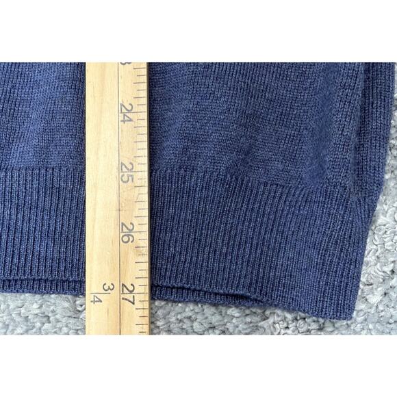 Jos A Bank Men’s 100% Merino Wool Sweater Vest Size L Signature Collection Navy - Picture 4 of 5